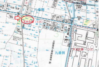 富山市下大久保にある売地のマップ